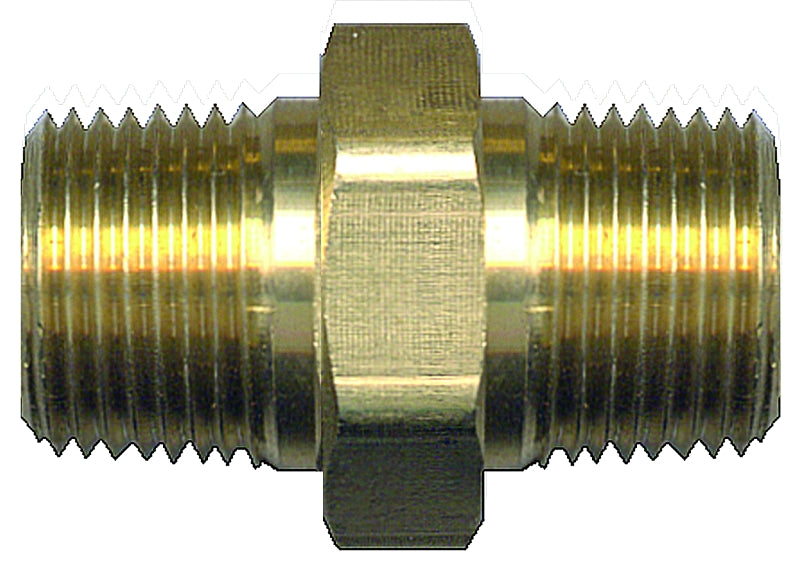 122-BP 1/4IN NIPPLE BRASS HEX