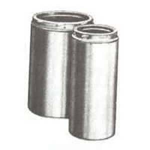 Selkirk 207148U Chimney Pipe, 9 in OD, 48 in L, Stainless Steel