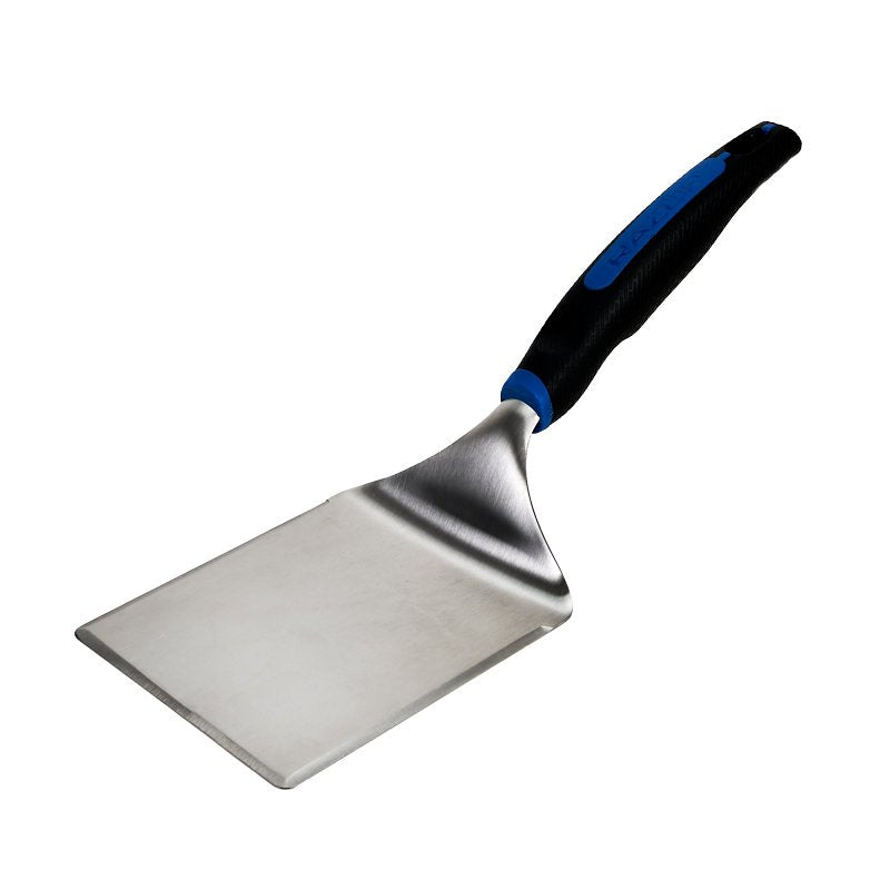 Mr. BAR-B-Q 08802RZ Extra Large Griddle Spatula, Stainless Steel Blade, Stainless Steel, Rubber Handle, 14.88 in OAL