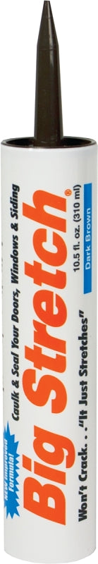 Sashco 10008 Caulk, Dark Brown,-30 to 250 deg F, 10.5 oz, Cartridge