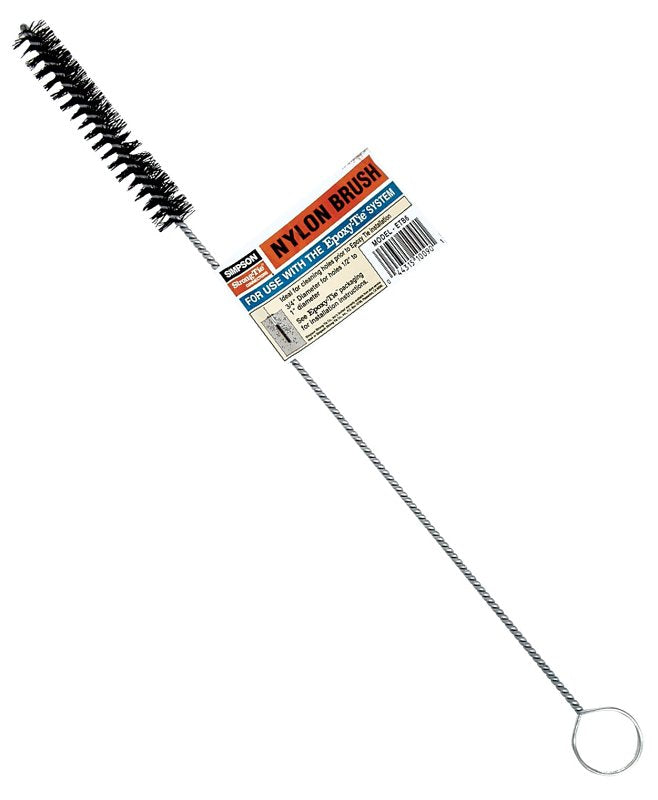 Simpson Strong-Tie ETB ETB6 Hole Cleaning Brush, 4 in L Brush, 16 in OAL, Nylon Bristle