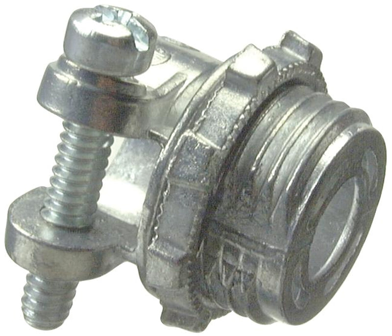 Halex 04203B Squeeze Connector, 3/8 in, Zinc