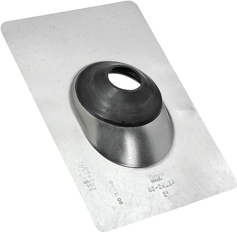 Hercules No-Calk Series 11841 Roof Flashing, 12-1/2 in OAL, 9 in OAW, Galvanized Steel