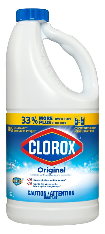 Clorox 01726 Original Concentrated Bleach, 1.27 L, Liquid, Bleach