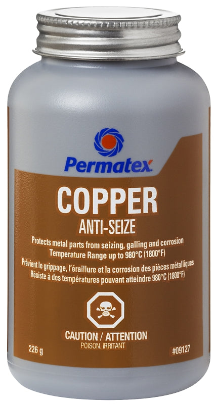 Permatex 09127 Anti-Seize Lubricant, 8 oz Bottle, Paste