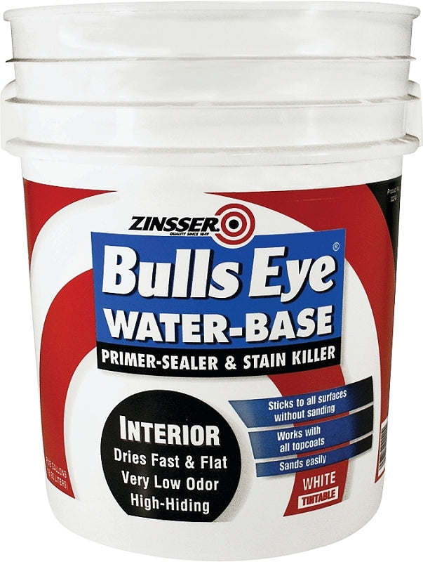 Zinsser 02240 Primer and Sealer, Flat, White, 5 gal, Can