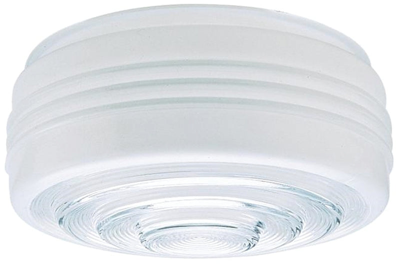 Westinghouse 8560800 Light Shade, 7-5/8 in Dia, Drum, Mushroom, Glass, White