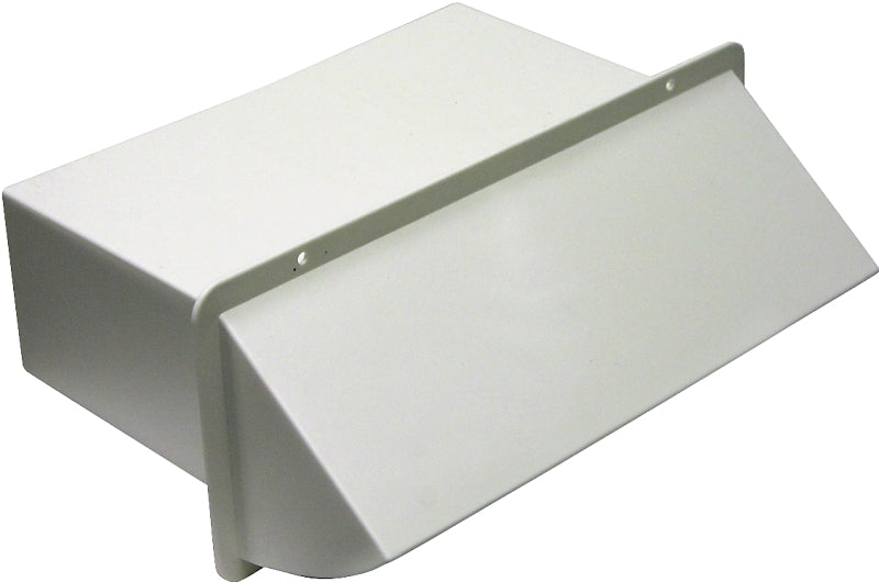 Lambro 1170W Wall Cap, Plastic, White, For: 10 x 3-1/4 in Hoods