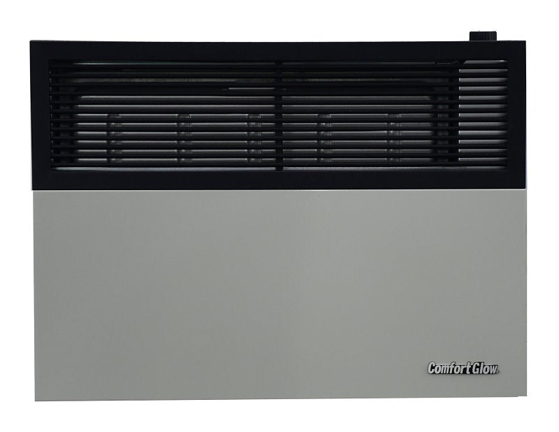 Comfort Glow DVP25 Direct Vent Wall Heater, LPG, 25,000 Btu/h BTU, 825 sq-ft Heating Area, 70 % Efficiency, Black/Gray