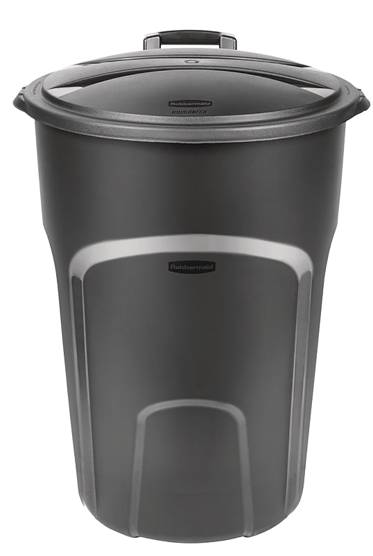 Rubbermaid 1878129 Trash Can, 32 gal Capacity, Plastic, Black