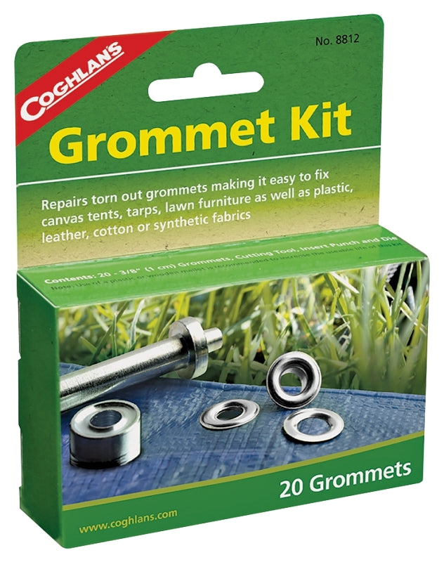 COGHLAN'S 8812-C Grommet Kit, Iron, Nickel-Plated