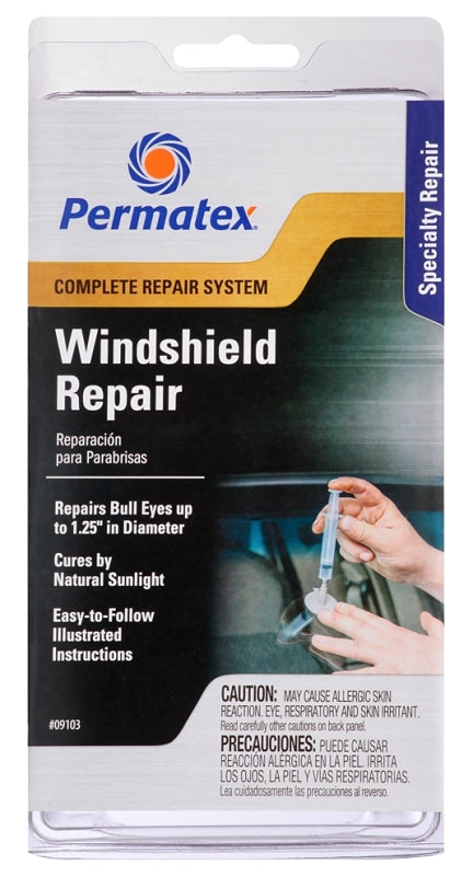 Permatex 09103 Windshield Repair Kit, 0.025 fl-oz