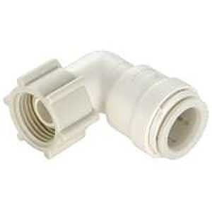 Watts 3520-1014/P-632 Swivel Pipe Elbow, 1/2 x 3/4 in, 90 deg Angle, Plastic, Off-White, 100 psi Pressure