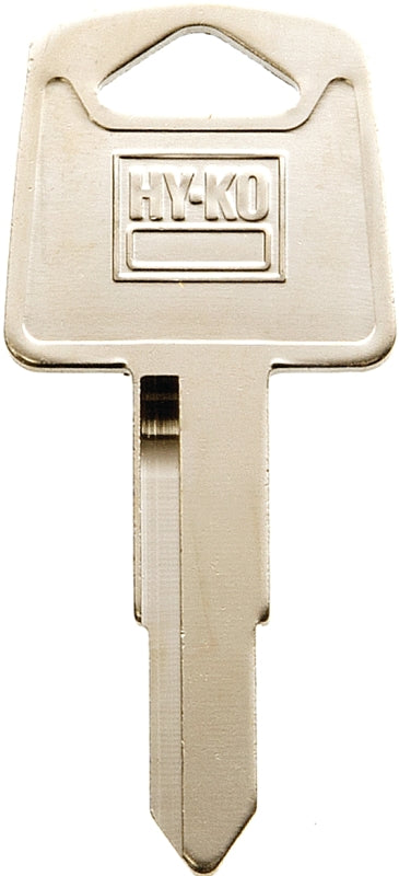 Hy-Ko 11010HD75 Key Blank, Brass, Nickel, For: Honda's Motorcycle