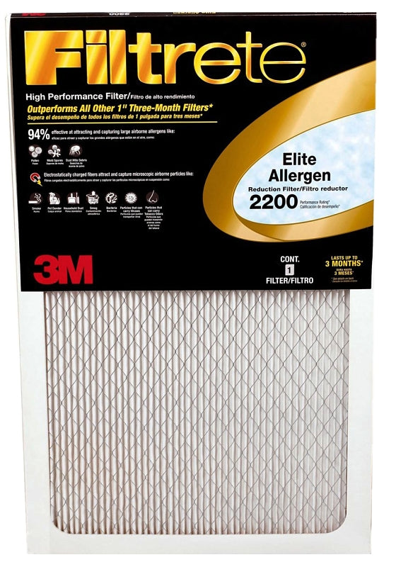 3M EA03DC-6C Air Filter, 20 in L, 25 in W, 2200 MPR