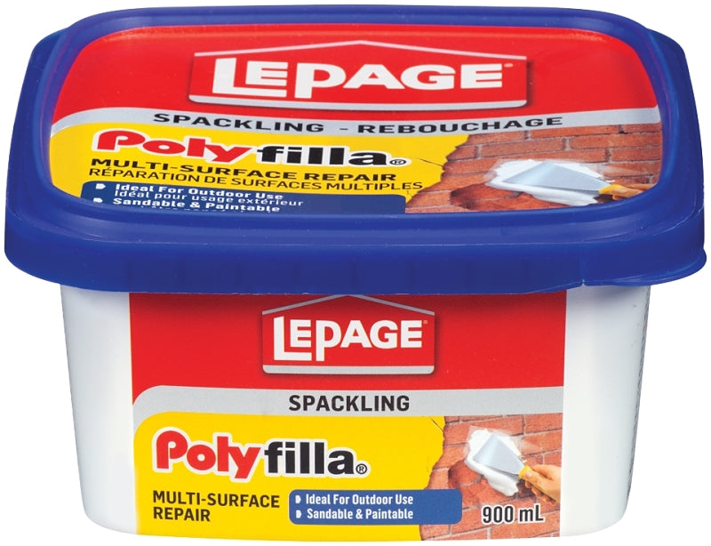 LePage Polyfilla 1256114 Multi-Surface Repair, Off-White, 300 mL Plastic Tub