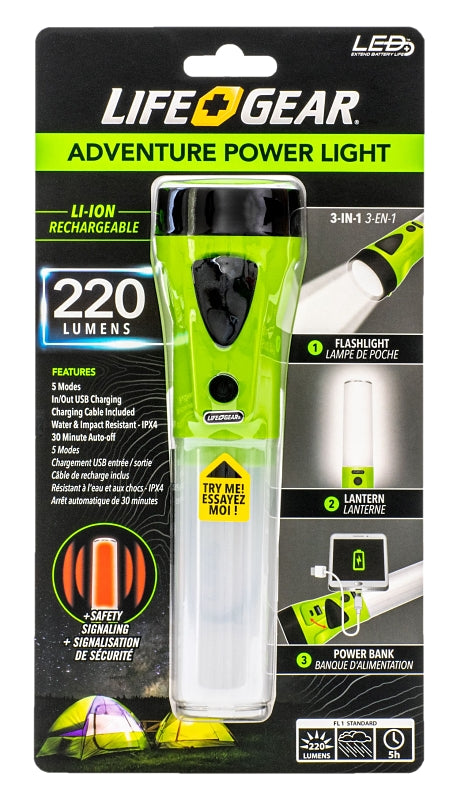 Dorcy Adventure Series 41-3747 Rechargeable Power Light, 1500 mAh, Lithium-Ion Battery, LED Lamp, 820 ft Beam Distance