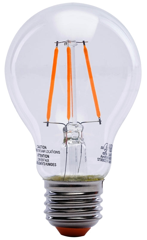 Feit Electric A19/TO/LED LED Bulb, General Purpose, A19 Lamp, 25 W Equivalent, E26 Lamp Base, Dimmable, Clear