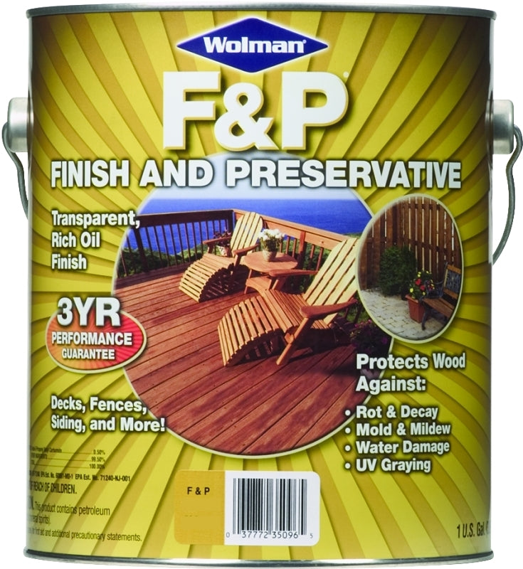 Wolman 14426 Preservative, Golden Pine, Liquid, 1 gal, Can