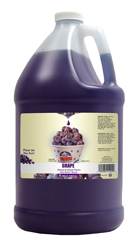 Gold Medal 1224 Syrup, Grape Flavor, 1 gal Jug