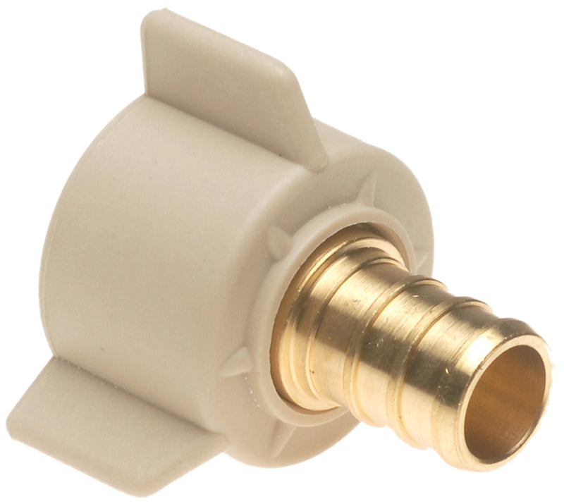 Apollo CPXFB1212S Pipe Adapter, 1/2 in, PEX x FPT, Brass