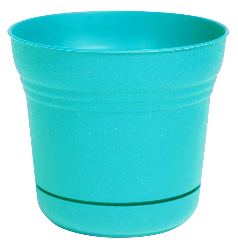 Bloem SP0727 Planter, 6-1/2 in H, 7.3 in W, Bell, Plastic, Calypso, Matte