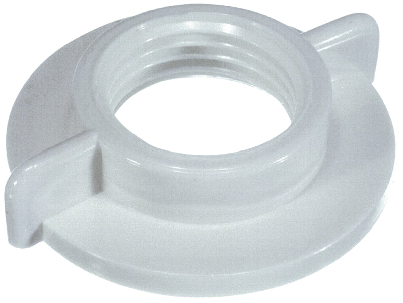 Danco 80990 Faucet Shank Locknut, Universal, Plastic, White, For: 1/2 in IPS Connections