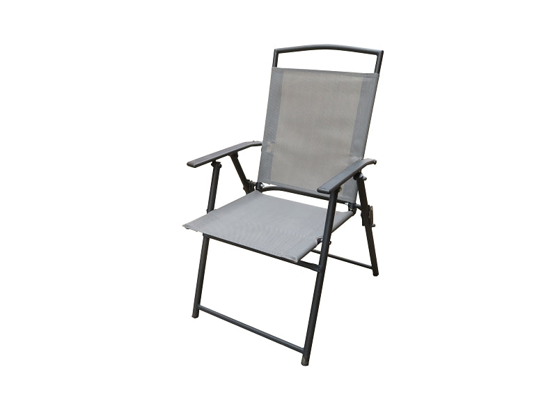 Seasonal Trends 50606 Arm Chair, 25.29 in W, 25 in D, 35.43 in H, Polyester, Grey, Powder Coated Frame