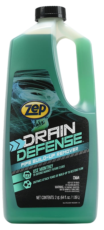 Zep ZLDC648 Build-Up Remover, Liquid, Green, Slight Characteristic, 2 qt Bottle