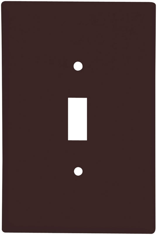 Eaton Wiring Devices 2144B-BOX Wallplate, 4-1/2 in L, 2-3/4 in W, 1 -Gang, Thermoset, Brown, High-Gloss