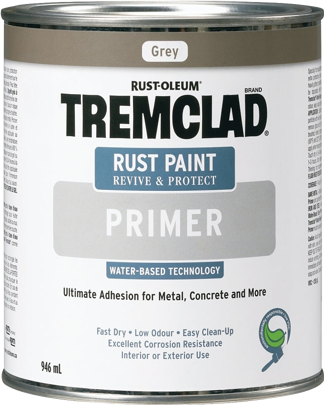 Rust-Oleum 264103WB504 Rust Primer, Flat, Gray, 946 mL