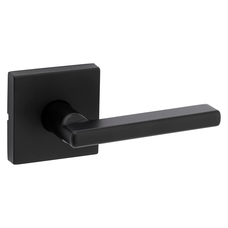 Kwikset Signature Series 720HFL SQT 514 CP Passage Lever, Matte Black, Zinc, Reversible Hand