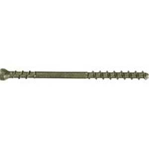 Camo 345140 Deck Screw, #7 Thread, 2-3/8 in L, Trim Head, Star Drive, Carbon Steel, ProTech-Coated, 100/PK