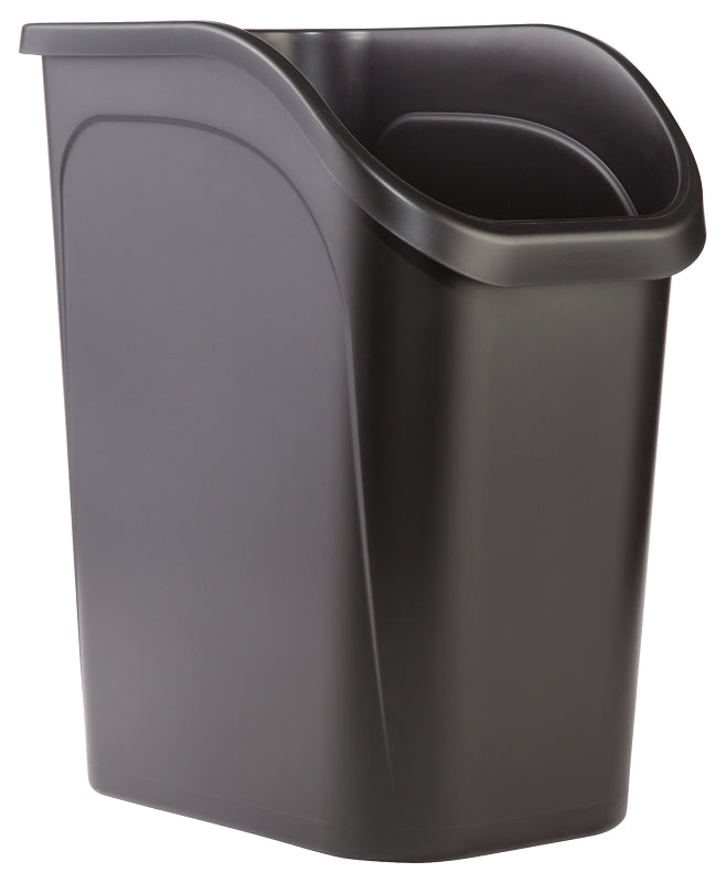 Rubbermaid 2111429 Under Counter Waste Basket, 9 gal Capacity, Black