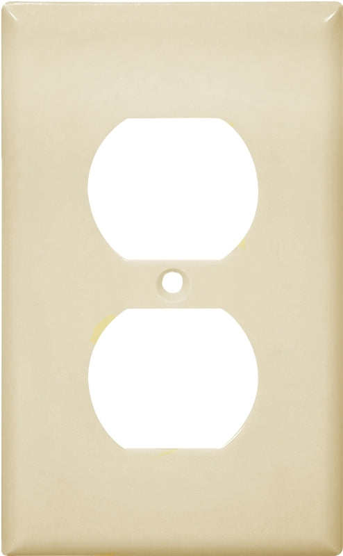 Eaton Wiring Devices 2132V Wallplate, 4-1/2 in L, 2-3/4 in W, 1 -Gang, Thermoset, Ivory, High-Gloss