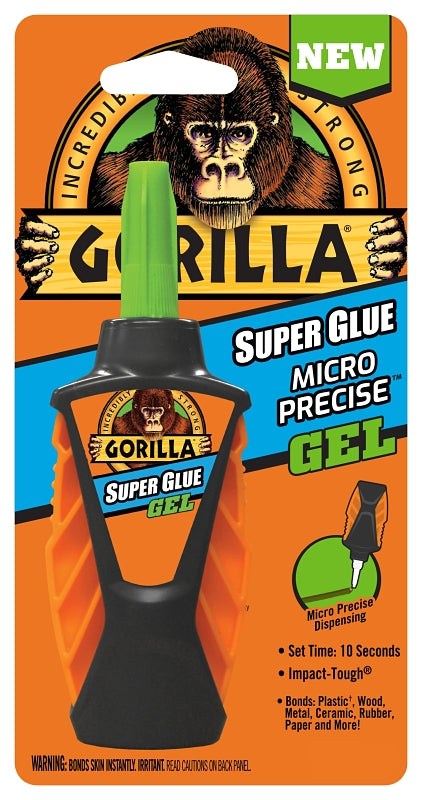 Gorilla 102177 Micro Precise Super Glue, Liquid, Irritating, Sharp, 5.5 g