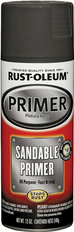 Rust-Oleum 249418 Spray Primer, Black, 12 oz, Can