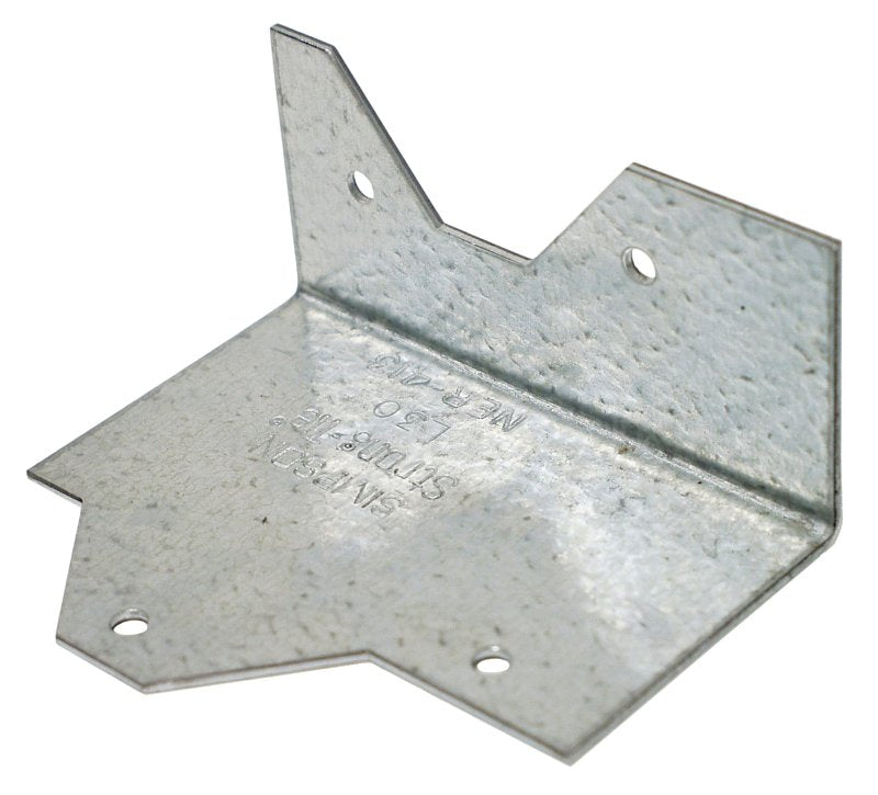 Simpson Strong-Tie L L30 Reinforcing Angle, 3 in H, Steel, Galvanized/Zinc