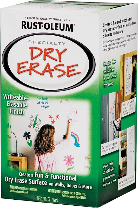 Rust-Oleum 241140 Dry Erase Paint, White, 27 oz