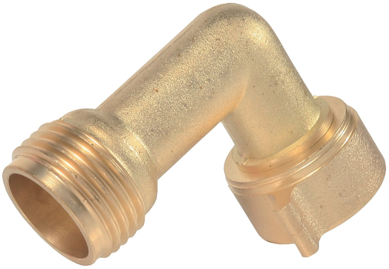 Camco 22505 90 deg Hose Elbow, Brass