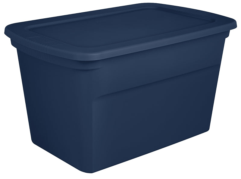 Sterilite 17367406 Storage Tote, Plastic, Marine Blue, 30-1/2 in L, 20-1/4 in W, 17-1/8 in H