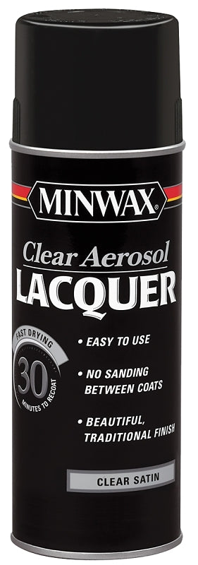 Minwax 152100000 Lacquer Spray, Liquid, Clear, 12 oz, Can