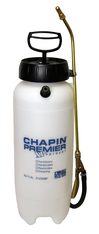 CHAPIN Premier Pro XP 21230XP Handheld Sprayer, 3 gal Tank, Poly Tank, 42 in L Hose