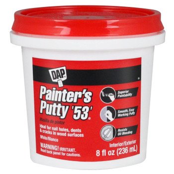 DAP 12240 Painter's Putty, Paste, Musty, White, 0.5 pt Tub