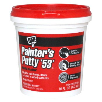 DAP 12242 Painter's Putty, Paste, Musty, White, 1 pt Tub