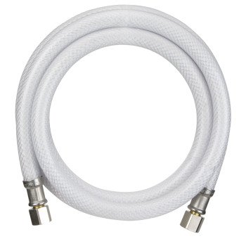 Plumb Pak PP25565 Ice Maker Supply Line, 1/4 in Inlet, Compression Inlet, 1/4 in Outlet, Compression Outlet, PVC Tubing