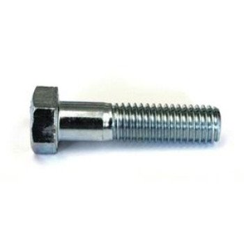 Reliable HC2Z14114B Hex Bolt, 1/4-20 Thread, 1-1/4 in OAL, 2 Grade, Steel, Zinc, Coarse, Partial Thread