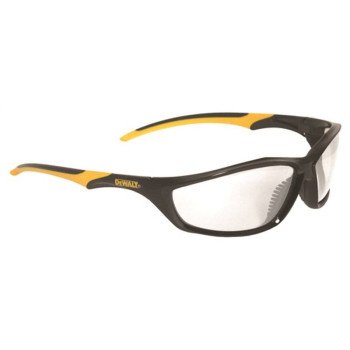 DeWALT DPG96-1C Safety Glasses, Hard-Coated Lens, Polycarbonate Lens, Full Frame, Black/Yellow Frame
