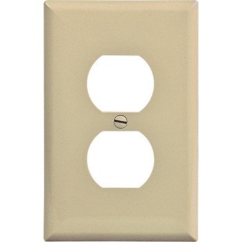 WALL PLATE MID-SIZ 1GANG IVORY