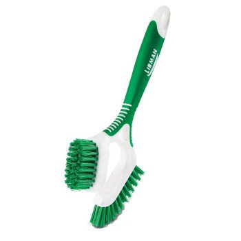 Libman 1353 Dual-Sided Tile and Grout Brush, 1 in L Trim, Polyester, Green, Green